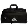 アディダス adidas　AG DUFFLE BAG　メンズ シューズポケット付き ダッフルバッグ I8793 HA3195　2022年モデル ブラック/ホワイト