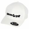 グラビス ゴルフ gravis golf　ロゴ刺繍 キャップ GGF-2B-FC01 WHITE WHITE