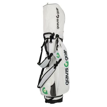 グラビス ゴルフ gravis golf　スタンド キャディバッグ GGM-2B-SC03 WHITE　2022年モデル　詳細1