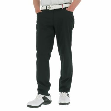 トミーヒルフィガー ゴルフ　メンズ 5ポケット ストレッチ ロングパンツ THMA228　2022年モデル [裾上げ対応1●] ブラック（10）