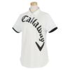キャロウェイ Callaway　レディース 鹿の子 ロゴプリント 半袖 ポロシャツ C22134212　2022年モデル ホワイト（1030）
