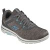 スケッチャーズ SKECHERS　GO GOLF ウォーク ファイブ　レディース スパイクレス ゴルフシューズ 123034 GYBL　2022年モデル GRAY/BLUE