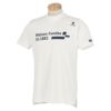 ルコック Le coq sportif　メンズ ロゴ刺繍 プリントデザイン 半袖 モックネックシャツ QGMTJA09　2022年モデル ホワイト（WH00）