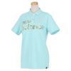 ニューバランスゴルフ　レディース METRO フラワーロゴプリント 半袖 ポロシャツ 012-2160506　2022年モデル ブルー（110）