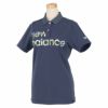 ニューバランスゴルフ　レディース METRO フラワーロゴプリント 半袖 ポロシャツ 012-2160506　2022年モデル ネイビー（122）