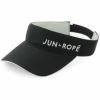 ジュン アンド ロペ JUN ＆ ROPE　レディース 立体ロゴ刺繍 サンバイザー ERU12000 01 ブラック　2022年モデル