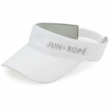 ジュン アンド ロペ JUN ＆ ROPE　レディース 立体ロゴ刺繍 サンバイザー ERU12000 10 ホワイト　2022年モデル ホワイト（10）