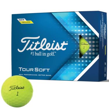 タイトリスト TOUR SOFT ツアーソフト 2022年モデル　ゴルフボール　1ダース（12球入り）　イエロー イエロー