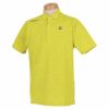 ブリヂストンゴルフ　メンズ ロゴプリント ジャカード 半袖 ポロシャツ 3GW04A　2022年モデル キウイ（KW）