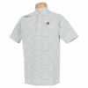 ブリヂストンゴルフ　メンズ ロゴプリント ジャカード 半袖 ポロシャツ 3GW04A　2022年モデル ホワイト（WH）