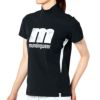 マンシングウェア Munsingwear　レディース モザイクプリント 半袖 ハイネックシャツ MEWTJA01　2022年モデル ブラック（BK00）