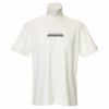 トミー ヒルフィガー ゴルフ　メンズ ロゴプリント ストレッチ 半袖 モックネックシャツ THMA202　2022年モデル ホワイト（00）