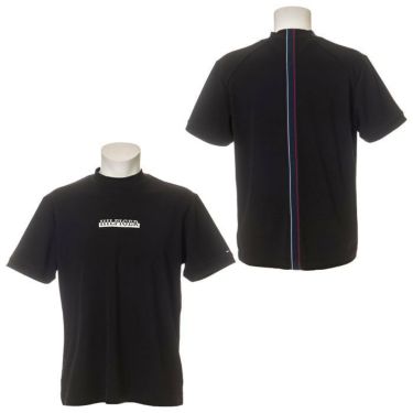 トミー ヒルフィガー ゴルフ　メンズ ロゴプリント ストレッチ 半袖 モックネックシャツ THMA202　2022年モデル 詳細3