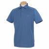 トミー ヒルフィガー ゴルフ　メンズ ロゴジャカード 生地切替 半袖 ポロシャツ THMA208　2022年モデル ブルー（34）