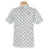 プーマ PUMA　メンズ 幾何学柄 メタリックPUMAキャット 半袖 ポロシャツ 930538　2022年モデル ブライトホワイト（03）