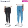 マンシングウェア Munsingwear　レディース タイポグラフィプリント 総柄 ストレッチ 9分丈 パンツ MEWTJD05　2022年モデル