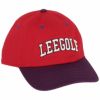 Lee GOLF リー・ゴルフ　LOGO CAP 立体刺繍ロゴ キャップ LG4005 09 レッド　2022年モデル レッド（09）