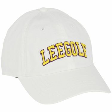 Lee GOLF リー・ゴルフ　LOGO CAP 立体刺繍ロゴ キャップ LG4005 18 ホワイト　2022年モデル ホワイト（18）