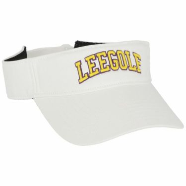 Lee GOLF リー・ゴルフ　LOGO VISOR 立体刺繍ロゴ サンバイザー LG4007 18 ホワイト　2022年モデル ホワイト（18）