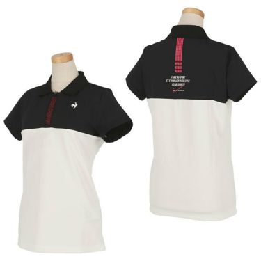 ルコック Le coq sportif　レディース RIJOUME バイカラー 半袖 ハーフジップシャツ QGWTJA23　2022年モデル 詳細3