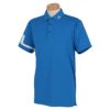 Jリンドバーグ J.LINDEBERG　メンズ ブリッジロゴプリント ストレッチ 半袖 ポロシャツ 071-26340　2022年モデル ブルー（097）