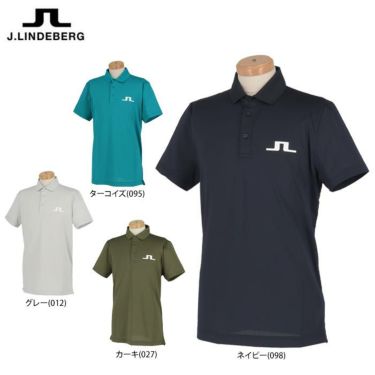 Jリンドバーグ J.LINDEBERG　メンズ ロゴプリント 半袖 ポロシャツ 071-26445　2022年モデル 詳細1