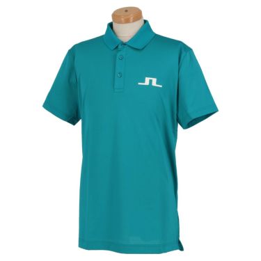 Jリンドバーグ J.LINDEBERG　メンズ ロゴプリント 半袖 ポロシャツ 071-26445　2022年モデル ターコイズ（095）