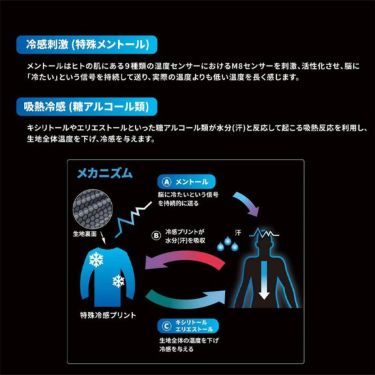 ロイフ Loif　メンズ HYOON EX ヒョウオン ロゴプリント アームカバー YL4224 90 ブラック　2022年モデル 詳細3