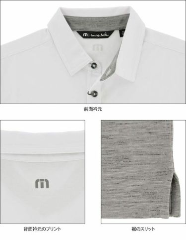 トラヴィスマシュー Travis Mathew　メンズ ロゴ刺繍 バイカラー 半袖 ポロシャツ 1MV136JV　2022年モデル 詳細4