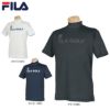 フィラ FILA　メンズ ボーダー柄 エンブレムワッペン 半袖 モックネックシャツ 741-686　2021年モデル