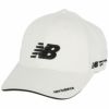 ニューバランスゴルフ　WORLD 立体ロゴ刺繍 6パネル　メンズ キャップ 012-2987001 030 ホワイト 2022年モデル ホワイト（030）