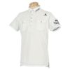 ルコック Le coq sportif　メンズ ダブルポケット 鹿の子 半袖 ポロシャツ QGMTJA17　2022年モデル ホワイト（WH00）