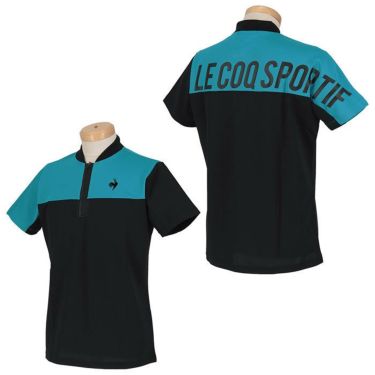 ルコック Le coq sportif　メンズ RIJOUME バイカラー バックプリント 半袖 ハーフジップシャツ QGMTJA37　2022年モデル 詳細3
