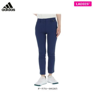 アディダス adidas　レディース シアサッカー生地 ストレッチ テーパード アンクルパンツ TI927　2022年モデル 詳細1