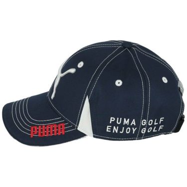 プーマ PUMA　立体ロゴ刺繍 ツアーラウンド　メンズ キャップ 866562 03 ネイビーブレザー　2022年モデル 詳細1