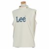 Lee GOLF リー・ゴルフ　レディース Sleeveless Mockneck Tee Leeビッグロゴ ノースリーブ モックネックシャツ LG9992　2022年モデル ホワイト（18）