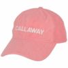 キャロウェイ Callaway　ロゴ刺繍 パイル生地　レディース キャップ C22191206 1091 ピンク　2022年モデル ピンク（1091）