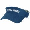 キャロウェイ Callaway　ロゴ刺繍 パイル生地　レディース サンバイザー C22191216 1110 ブルー　2022年モデル ブルー（1110）