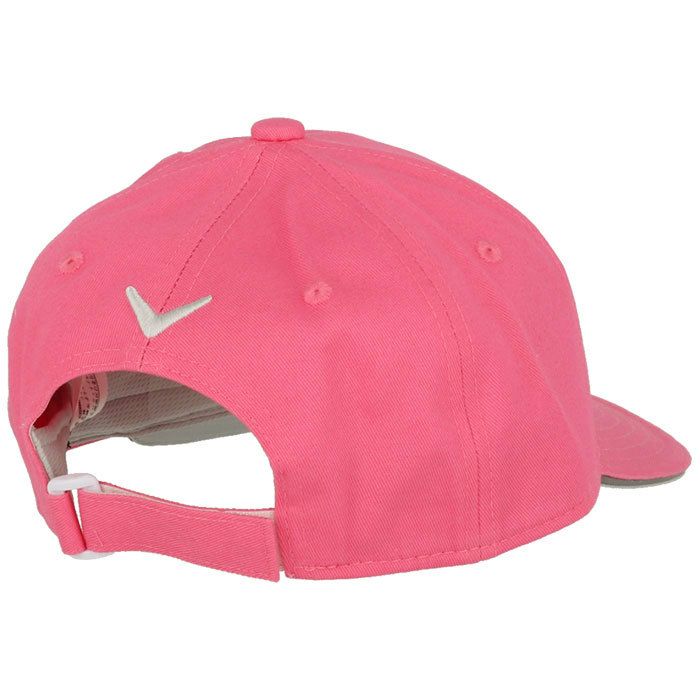 キャロウェイ Callaway　立体ロゴ刺繍 ベーシック ツイル　レディース キャップ C22990203 1091 ピンク　2022年モデル 詳細1