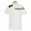 マンシングウェア Munsingwear　メンズ タイポグラフィプリント 半袖 ポロシャツ MEMTJA02　2022年モデル ホワイト（WH00）