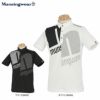 マンシングウェア Munsingwear　メンズ アシンメトリーロゴプリント 半袖 ポロシャツ MEMTJA13　2022年モデル