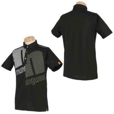 マンシングウェア Munsingwear　メンズ アシンメトリーロゴプリント 半袖 ポロシャツ MEMTJA13　2022年モデル 詳細3