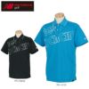 ニューバランスゴルフ　メンズ SPORT ビッグロゴプリント ストレッチ 鹿の子 半袖 ポロシャツ 012-2160002　2022年モデル