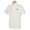 ニューバランスゴルフ　メンズ WORLD 生地切替 ストレッチ 半袖 ポロシャツ 012-2168005　2022年モデル ホワイト（030）