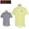 ニューバランスゴルフ　メンズ METRO ヘリンボーン柄 半袖 ポロシャツ 012-2168010　2022年モデル