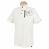 ニューバランスゴルフ　メンズ SPORT バックロゴプリント ストレッチ 半袖 ポロシャツ 012-2168008　2022年モデル ホワイト（030）