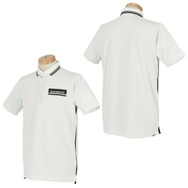 ブラック＆ホワイト Black＆White　ホワイトライン メンズ ロゴプリント サイドライン 半袖 ポロシャツ BGS9602WE　2022年モデル 詳細3