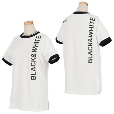 ブラック＆ホワイト Black＆White　ホワイトライン レディース ロゴプリント 半袖 クルーネックシャツ BLS6602WD　2022年モデル 詳細3