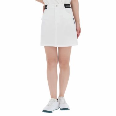 アドミラル Admiral　レディース ユニオンジャック刺繍 ストレッチ インナーパンツ付き スカート ADLA222　2022年モデル ホワイト（00）