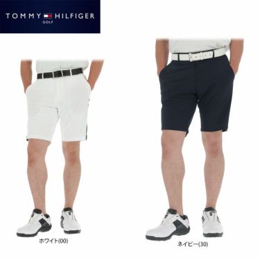 トミー ヒルフィガー ゴルフ　メンズ サイド切替 ドットメッシュ生地 ショートパンツ THMA231　2022年モデル 詳細1